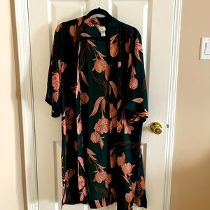 A New Day floral kimono.